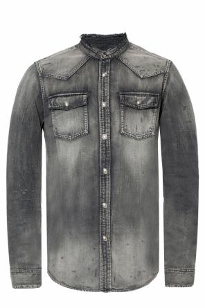 Denim shirt with decorative buttons, zdjęcie 1 Denim shirt with decorative buttons od Balmain